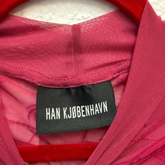 Han Kjøbenhavn Fuchsia long sleeve monogram top - Picture 3 of 5